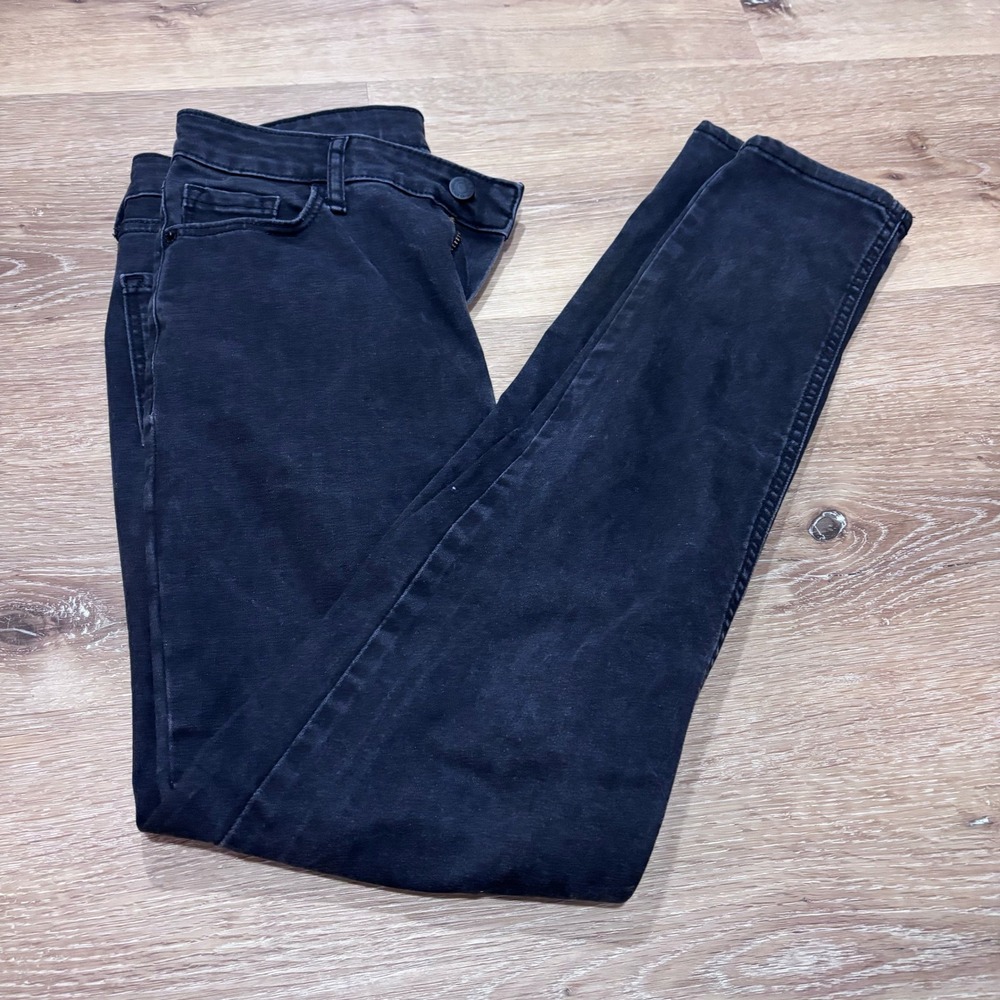 Old Navy Rockstar Super Skinny Extra High Rise Black Jeans FitsYou Size 8-12